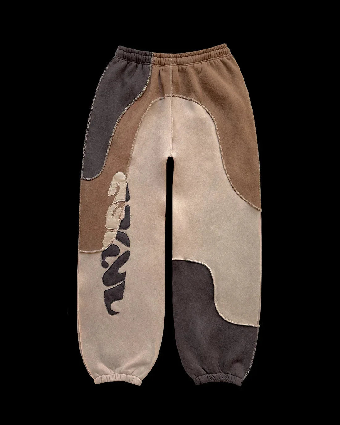 🧥 2-teiliges Streetwear-Set – Patchwork Zipper Hoodie & Jogginghose (Unisex)