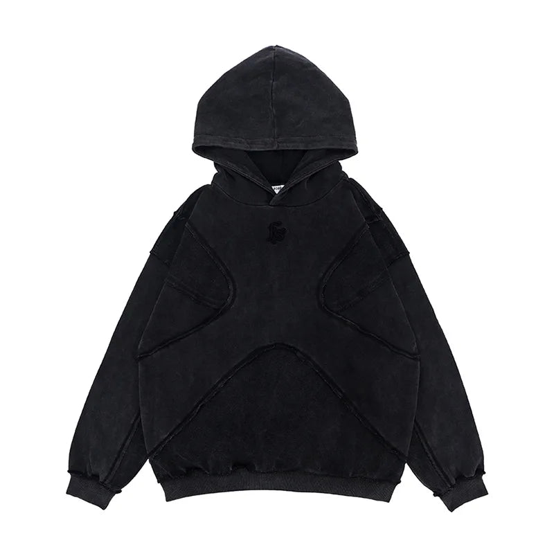 Unisex Reverse Design Hoodie – Einfarbig & Minimalistisch