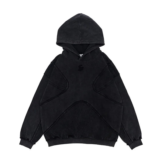 Unisex Reverse Design Hoodie – Einfarbig & Minimalistisch